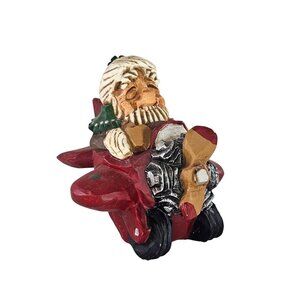 Vintage David Frykman 1997 Santa Flying A Plane DF1074 Holiday Figure